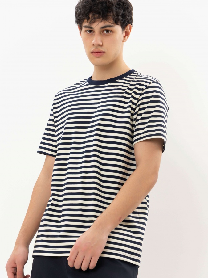 Navy XXL qisqa yengli futbolka  SS25CR2-25-21859