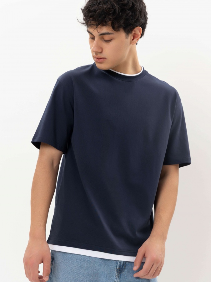 Futbolka qisqa yengli Navy S  SS25CR2-25-21700