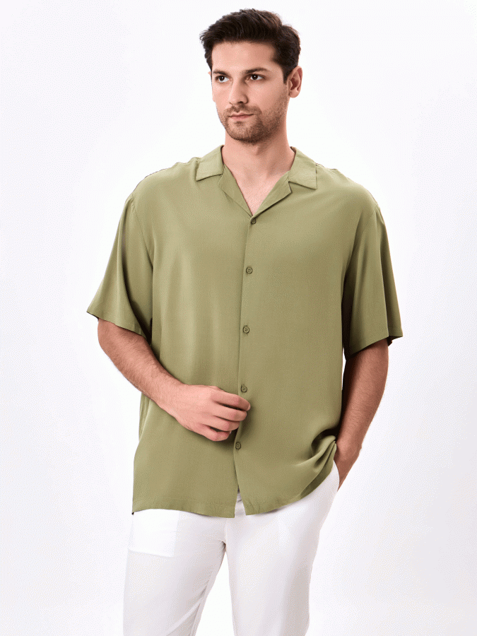 Рубашка короткий рукав Khaki L SS25CR2-19-21967