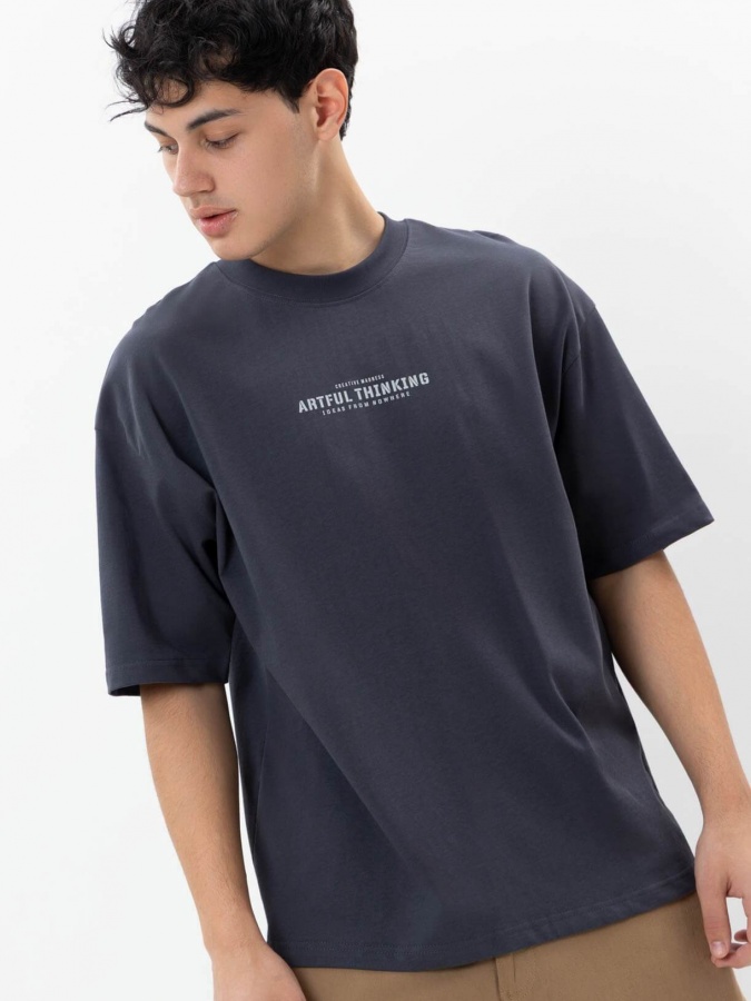 T-shirt Grey S qisqa qisma  SS25CR2-25-21945