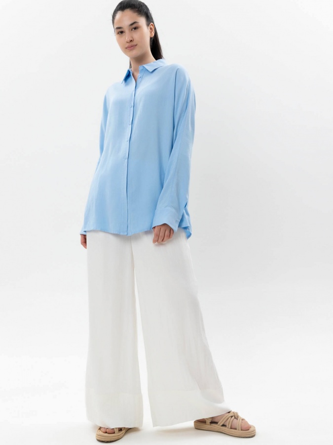 Женские брюки White L SS25WES-21268