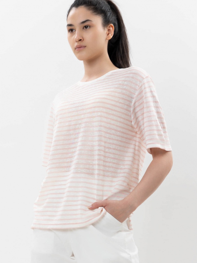 Женская футболка White-Pink S SS25WES-21510