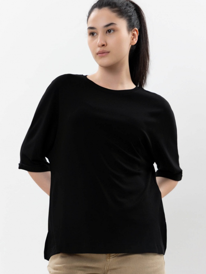 Женская футболка Black XL SS25WES-21590