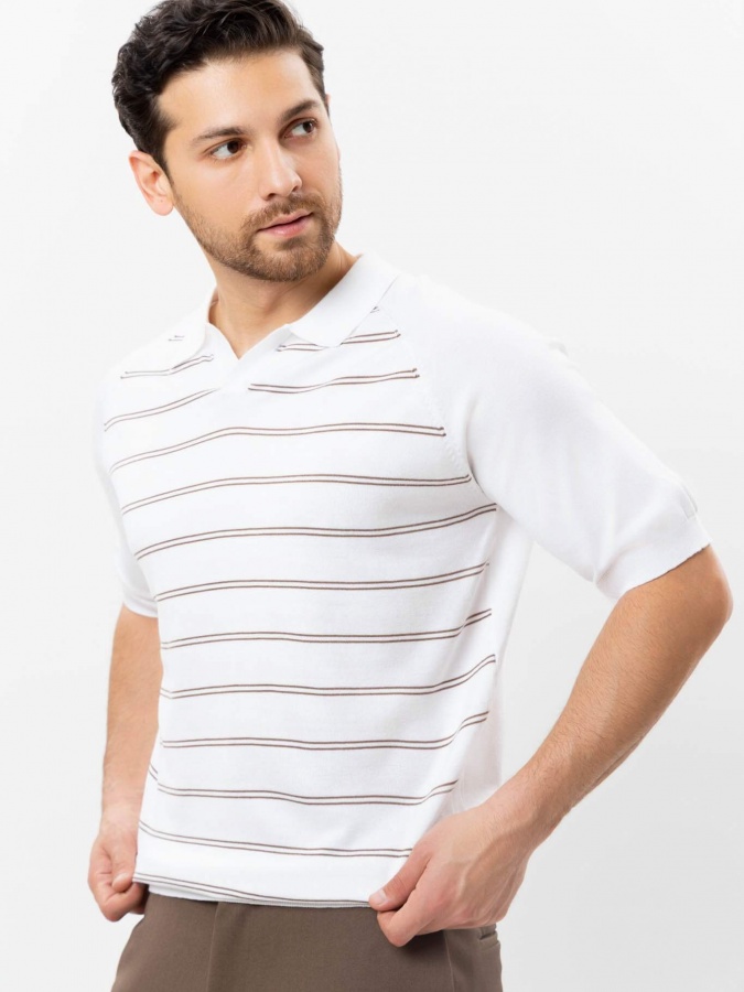 Джемпер короткий рукав White XL SS25CR2-29-21777