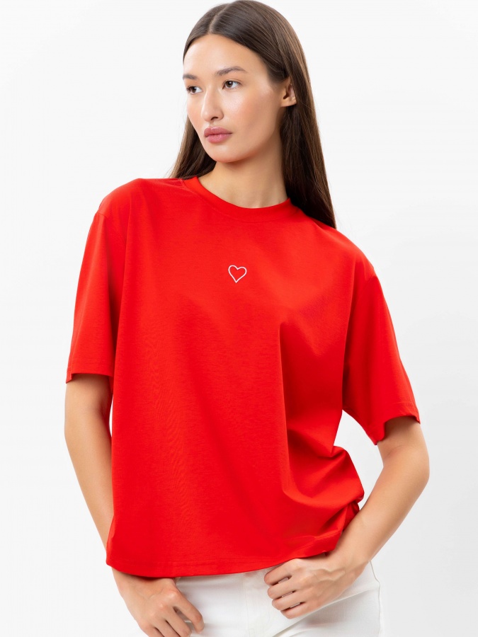 Женская футболка Red S SS25WES-21598