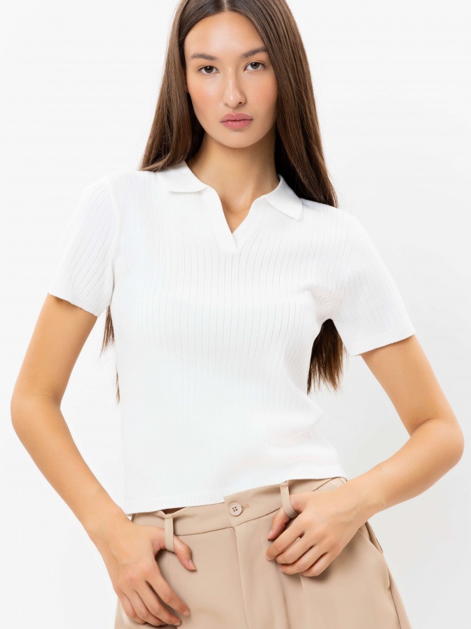 Женский джемпер White S SS25WKN-92085