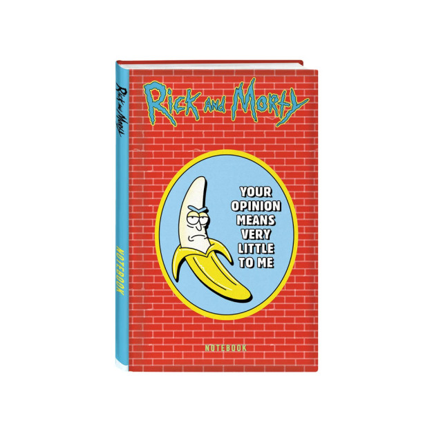 Rik va Morti. Daftar. Banan Rik (A5, 72 l., kontent bloki, stikerlar bilan)   69671