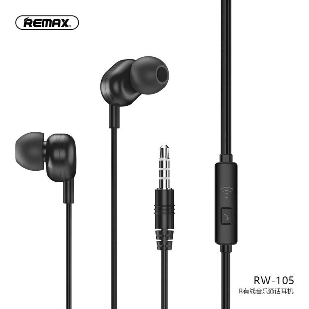 Simli quloqchinlar  Remax RW-105 Qora
