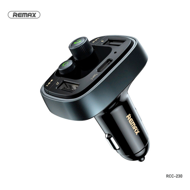Remax RCC-230 38273 FM transmitterli avtomobil zaryadlovchi qurilmasi sp-phone38273