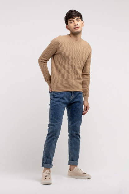 Jumper uzoq qisma bej L AW20CA2N-29-14-9182