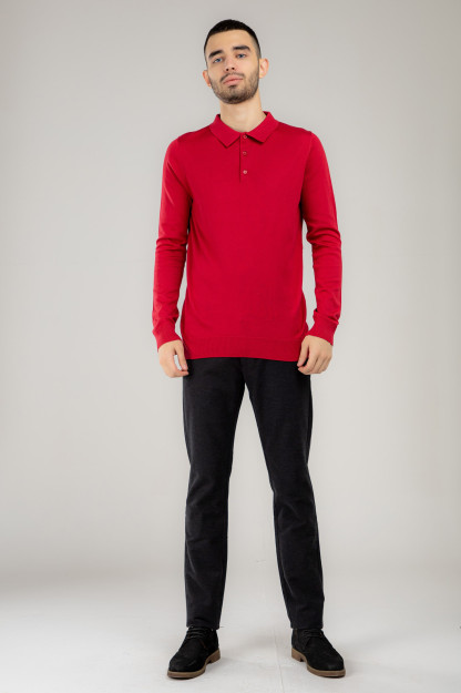 Jumper uzoq qisma Terra Pro, erkaklar uchun, modal qora qizil L AW21CA2N-29-10607