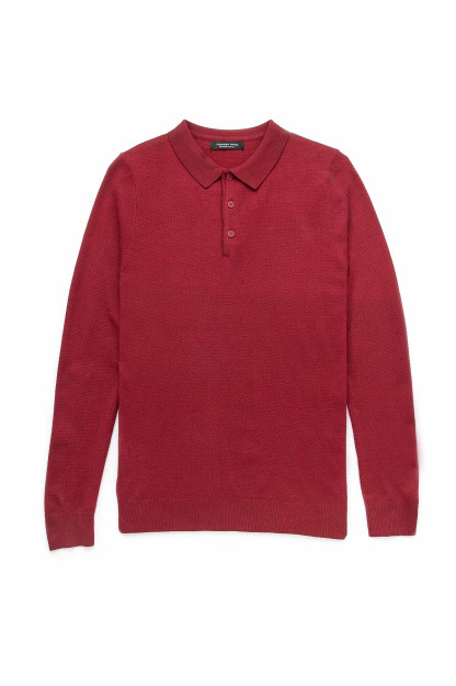 Jumper uzoq qisma Terra Pro, erkaklar uchun, polyester to'q qizil M AW20CA2N-29-13-9239