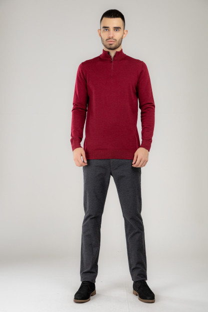 Jumper uzoq qisma Terra Pro, erkaklar uchun, polyester to'q qizil XL AW21CA2N-29-10608