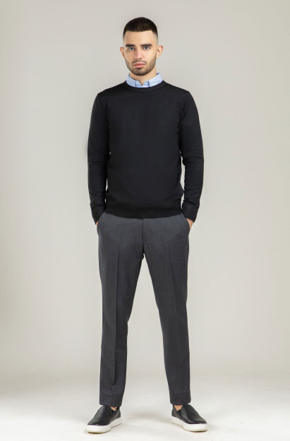 Jumper uzoq qisma Terra Pro, erkaklar uchun, viskon qora L SS21CA2N-29-4-9612