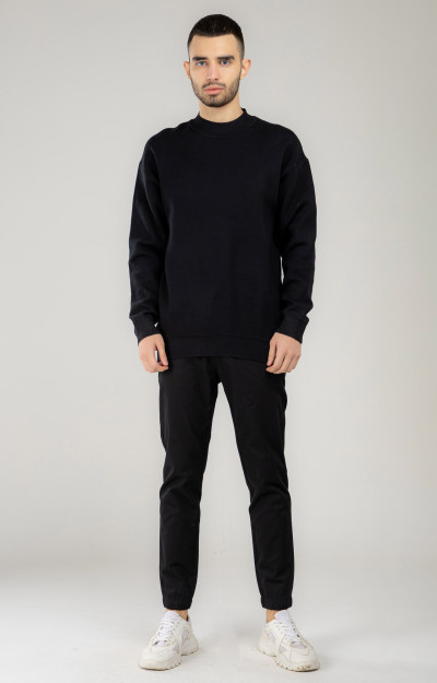 Jumper uzoq qisma Terra Pro, erkaklar uchun, viskon qora L AW21CA2N-29-10602