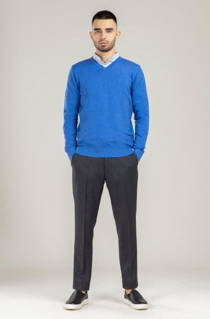 Jumper uzoq qisma Terra Pro, erkaklar uchun, viskon Blue L SS21CA2N-29-5-9616