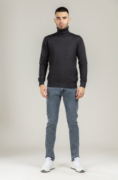 Jumper uzoq qisma Terra Pro, erkaklar uchun, viskon Dark Grey S AW21CA2N-29-10095