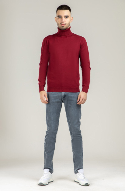Jumper uzoq qisma Terra Pro, erkaklar uchun, viskon Dark Red XXL AW21CA2N-29-10095