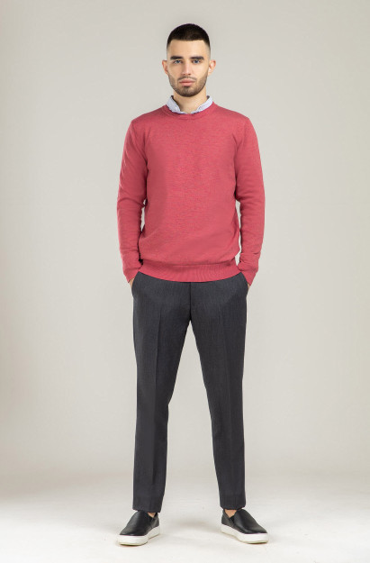 Jumper uzoq qisma Terra Pro, erkaklar uchun, viskon qizil S SS21CA2N-29-12-9609