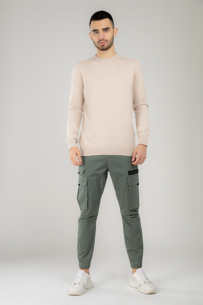 Jumper uzoq qisma Terra Pro, erkaklar uchun, paxta bej L AW21CA2N-29-10642