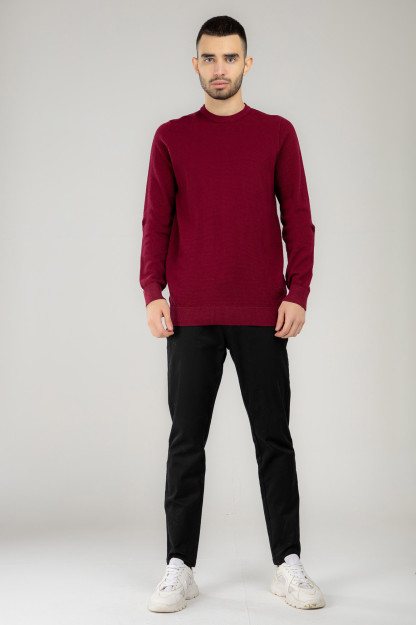 Jumper uzoq qisma Terra Pro, erkaklar uchun, paxta to'q qizil M AW21CA2N-29-10633