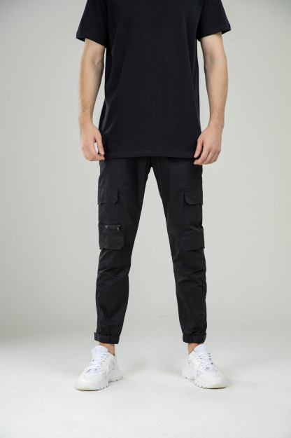 Joggers Terra Pro, erkaklar uchun, qora 36 yomg'ir kiyimi SS21CA3N-39-10329