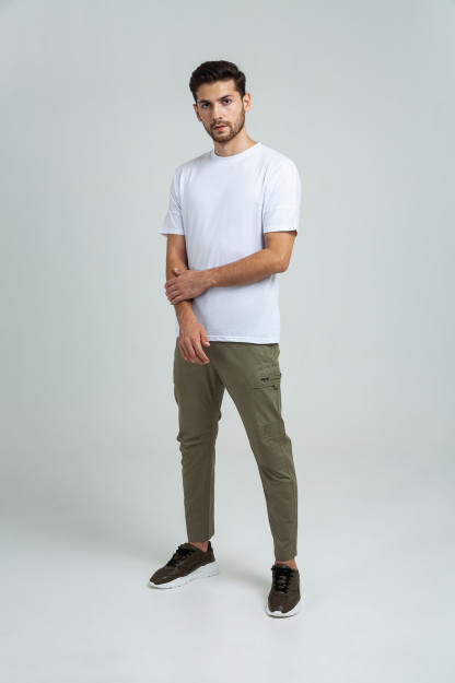 Joggers Terra Pro, erkaklar uchun, paxta bej 29 SS20CA3N-22-14-7325