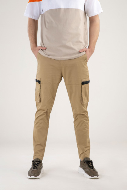 Joggers Terra Pro, erkaklar uchun, paxta bej 32 SS21CA3N-39-10009