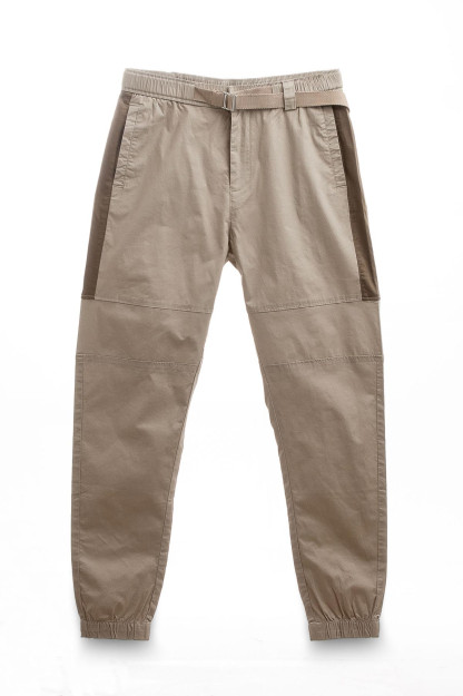 Joggers Terra Pro, erkaklar uchun, paxta bej 33 SS20CA3N-39-14-8559