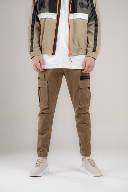 Joggers Terra Pro, erkaklar uchun, paxta jigarrang 33 AW21CA3N-39-10545