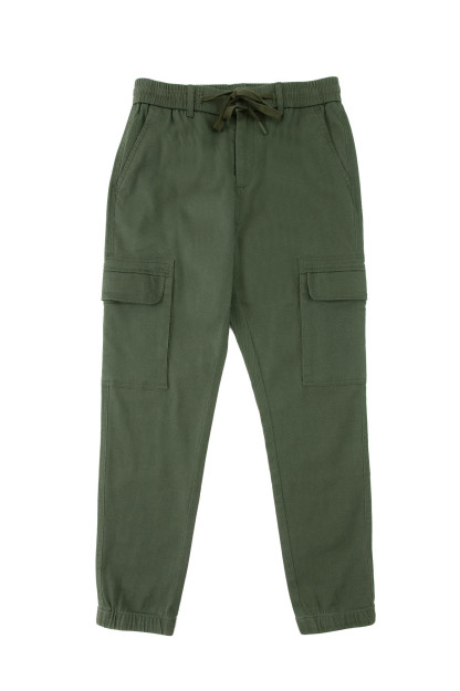 Joggers Terra Pro, erkaklar uchun, xaki paxta 34 AW21CA3N-39-10424