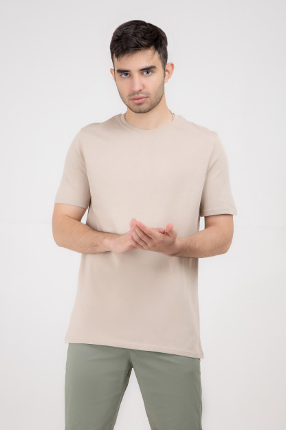 футболка короткий рукав Beige M SS22CA2N-25-14-11783