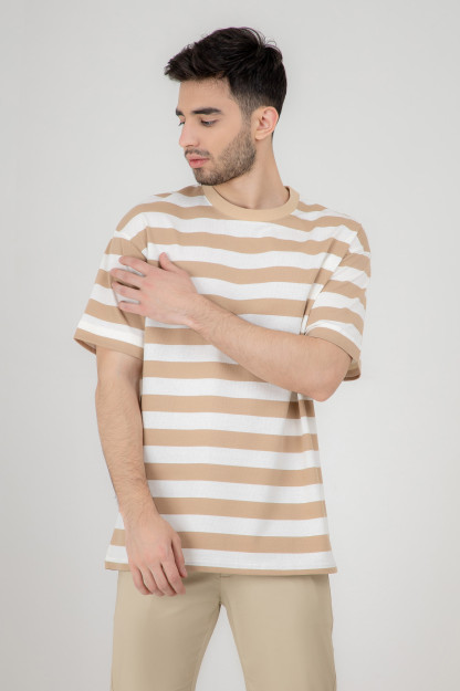 T-shirt qisqa qisma bej XL SS22CA2N-25-14-10958