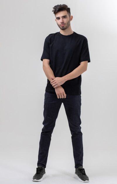 T-ko'ylak qisqa qisma qora S AW20CA2N-25-4-8995