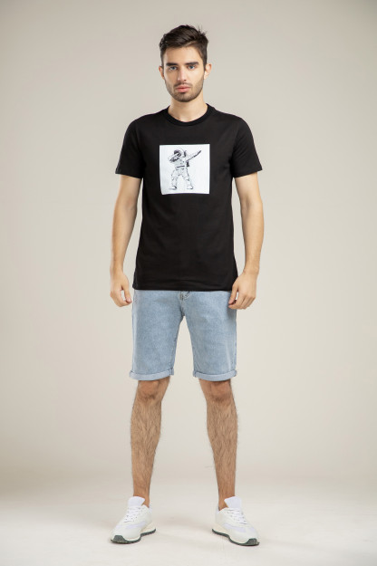 T-shirt qisqa qisma qora XXL SS21CA2N-25-10497