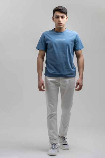 T-shirt qisqa qisma ko'k L SS21CA2N-25-5-9528