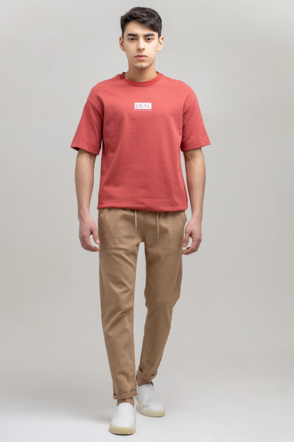 T-shirt qisqa qisma qora qizil XXL SS21CA2N-25-13-9776