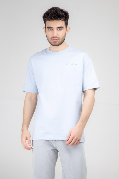 T-shirt qisqa qisma yengil moviy L SS22CA2N-25-46-11160