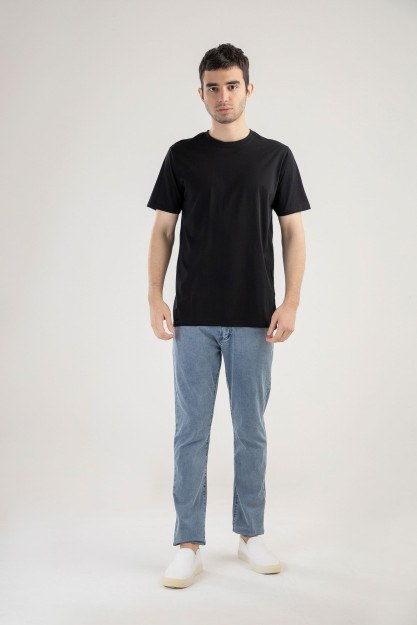 T-shirt qisqa qisma Terra Pro, erkaklar uchun, mercirized paxta qora M SS21CA2N-25-10109