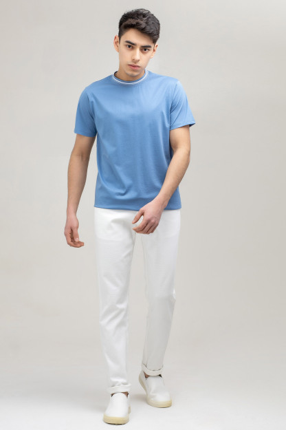 T-shirt qisqa qisma Terra Pro, erkaklar uchun, mercirized paxta Blue S SS21CA2N-25-5-9788