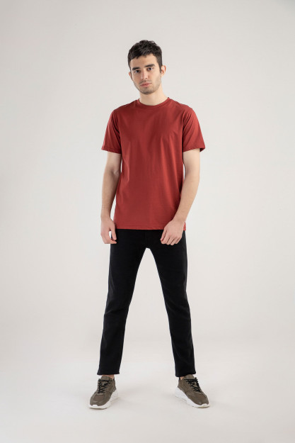 Футболка Короткий Рукав Terra Pro, для мужчин, мерсиризированный хлопок Dark Red L SS21CA2N-25-10109