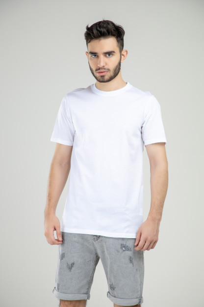 Футболка Короткий Рукав Terra Pro, для мужчин, мерсиризированный хлопок White S SS21CA2N-25-10456