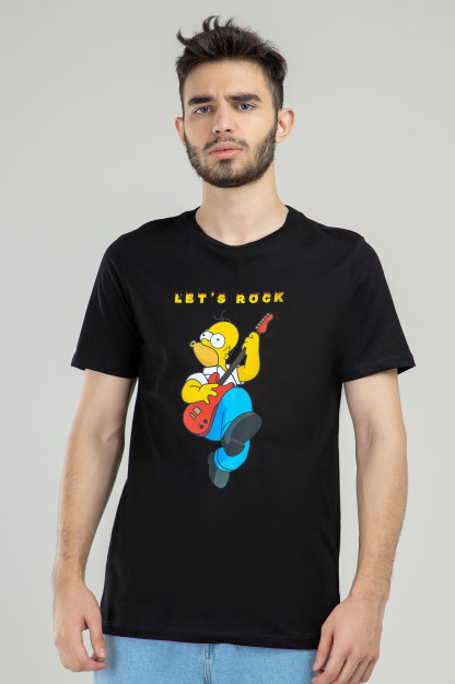 T-shirt qisqa qisma Terra Pro, erkaklar uchun, paxta qora L SS21CA2N-25-10367