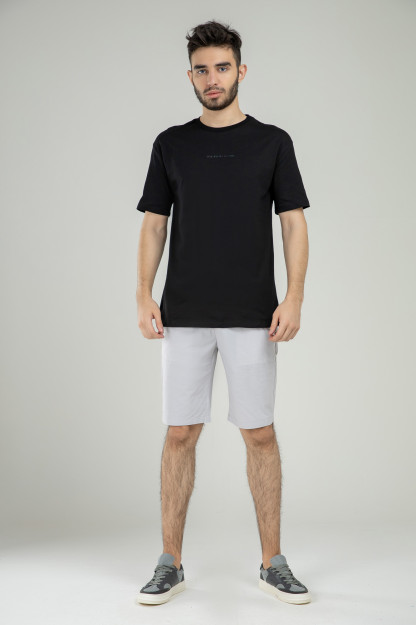 T-shirt qisqa qisma Terra Pro, erkaklar uchun, paxta qora M SS21CA2N-25-10275