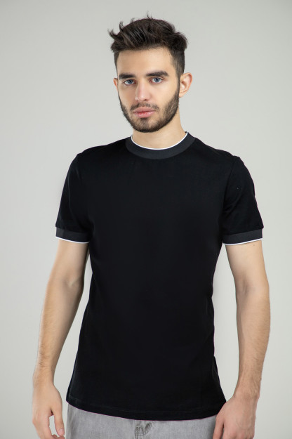 T-shirt qisqa qisma Terra Pro, erkaklar uchun, paxta qora XL SS21CA2N-25-10330