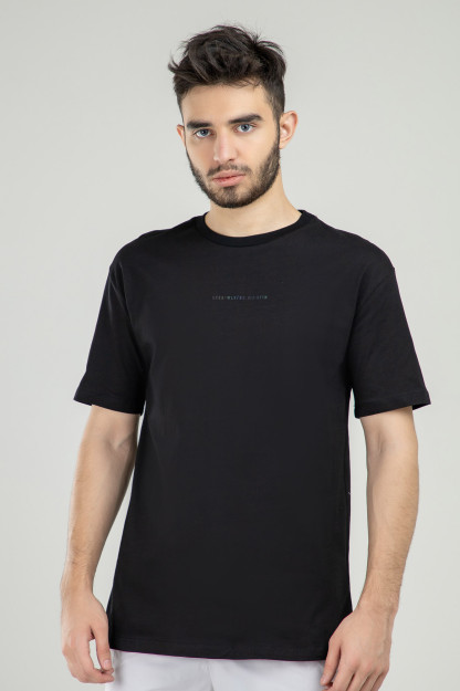 T-shirt qisqa qisma Terra Pro, erkaklar uchun, paxta qora XL SS21CA2N-25-10275