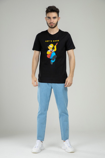 T-shirt qisqa qisma Terra Pro, erkaklar uchun, paxta qora XXL SS21CA2N-25-10367