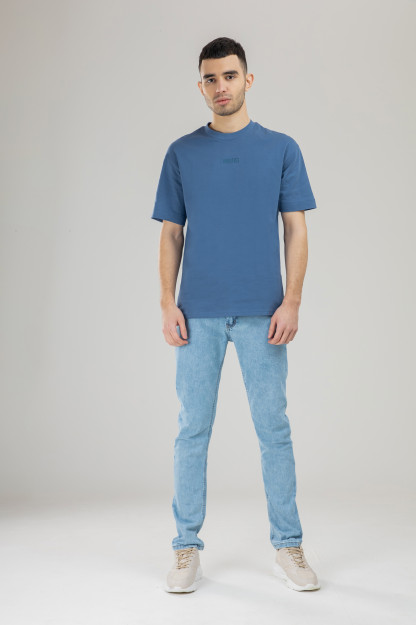 T-shirt qisqa qisma Terra Pro, erkaklar uchun, paxta ko'k S SS21CA2N-25-5-9947