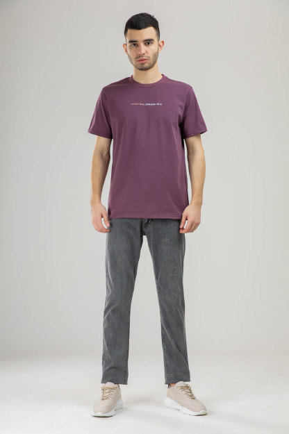 T-shirt qisqa qisma Terra Pro, erkaklar uchun, paxta to'q qizil L SS21CA2N-25-9997