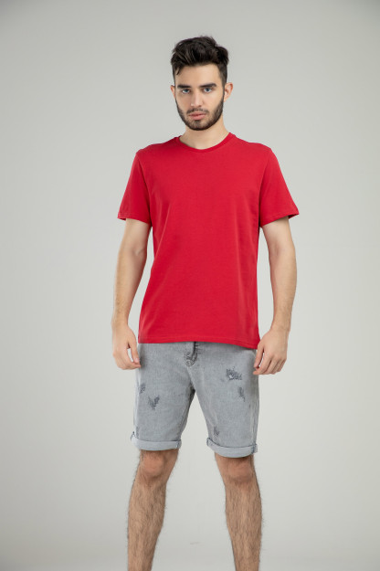 Футболка Короткий Рукав Terra Pro, для мужчин, хлопок Dark Red XXL SS21CA2N-25-10049